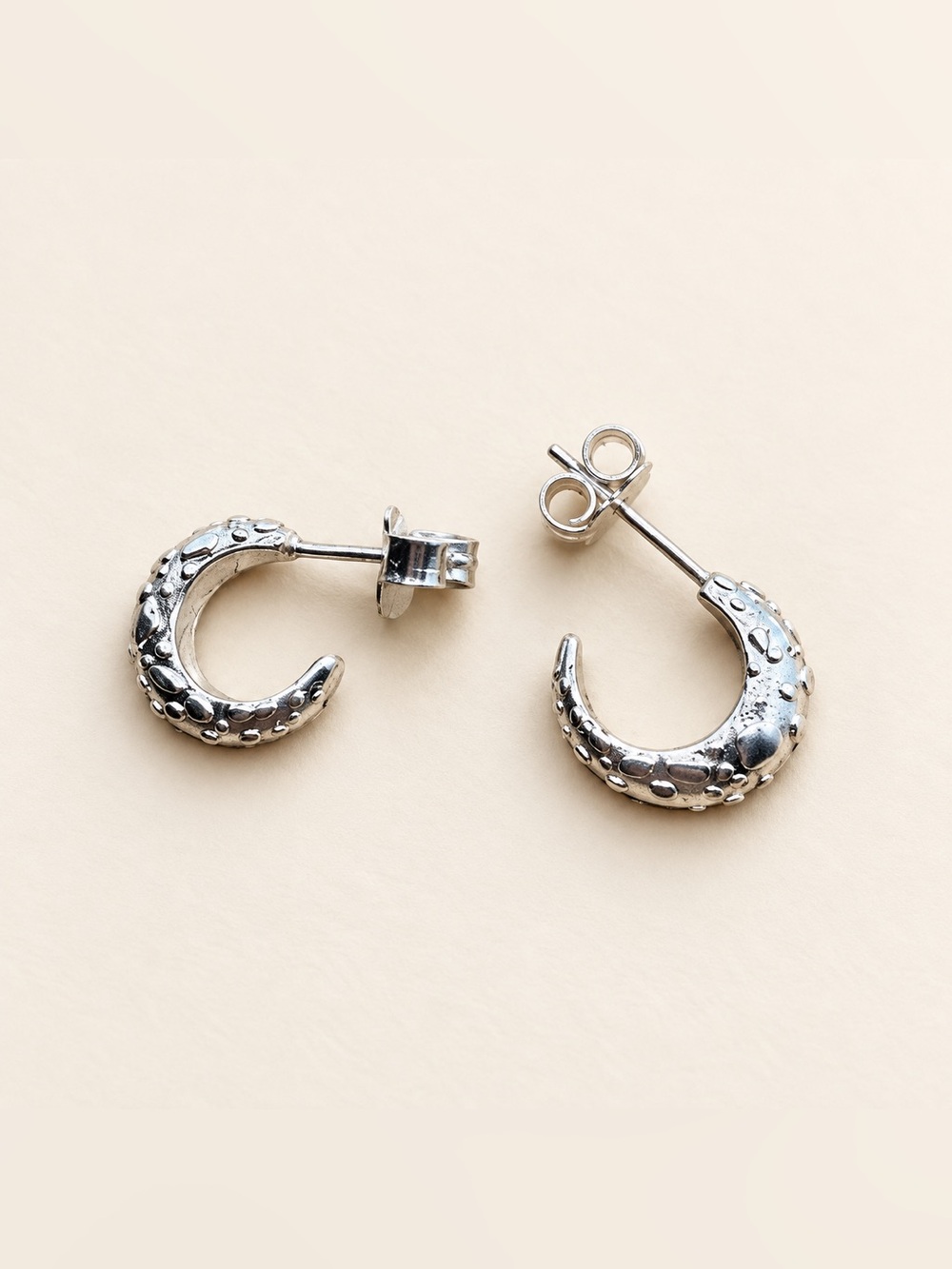 Elegant Silver Hoop Earrings 925